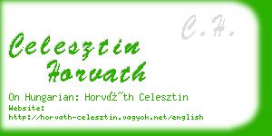 celesztin horvath business card